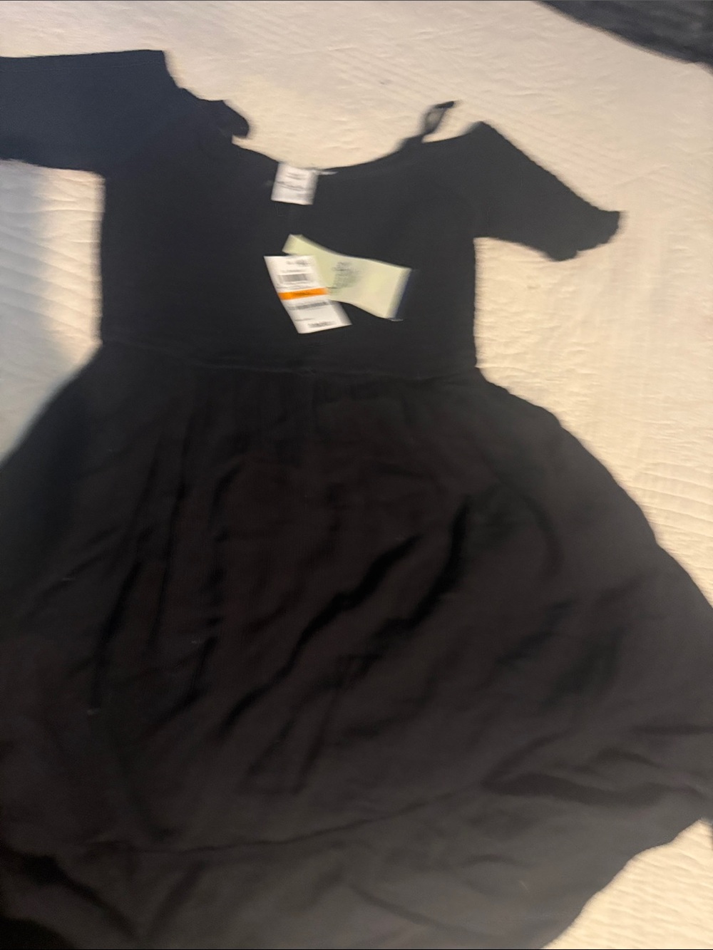 American Rag Black Short Sleeve Twirl JUNIOR’s Dress